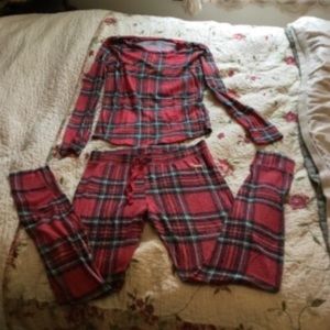 Victoria’s Secret pink Christmas pajamas, S